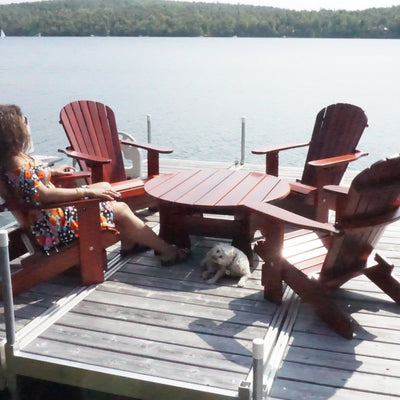 All Things Cedar Wooden Royal Social Set for 4