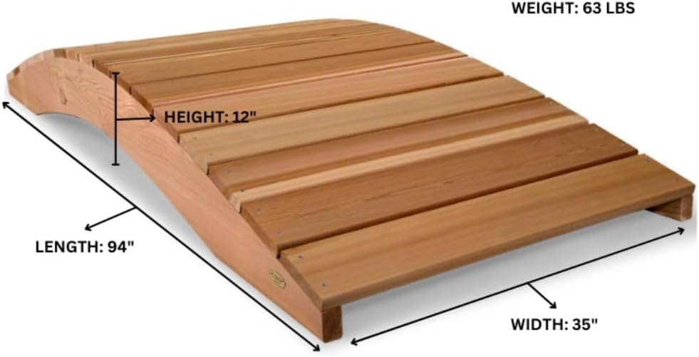 All Things Cedar 8-Ft Garden Cedar Bridge – FB96