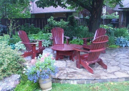 All Things Cedar Wooden Royal Social Set for 4