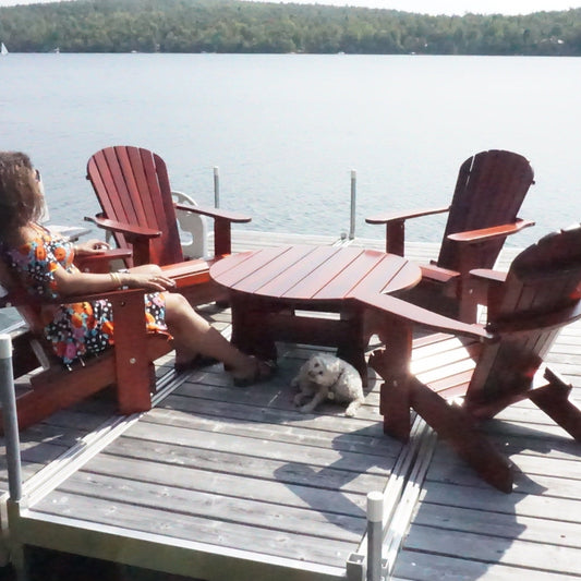 All Things Cedar Wooden Royal Social Set for 4