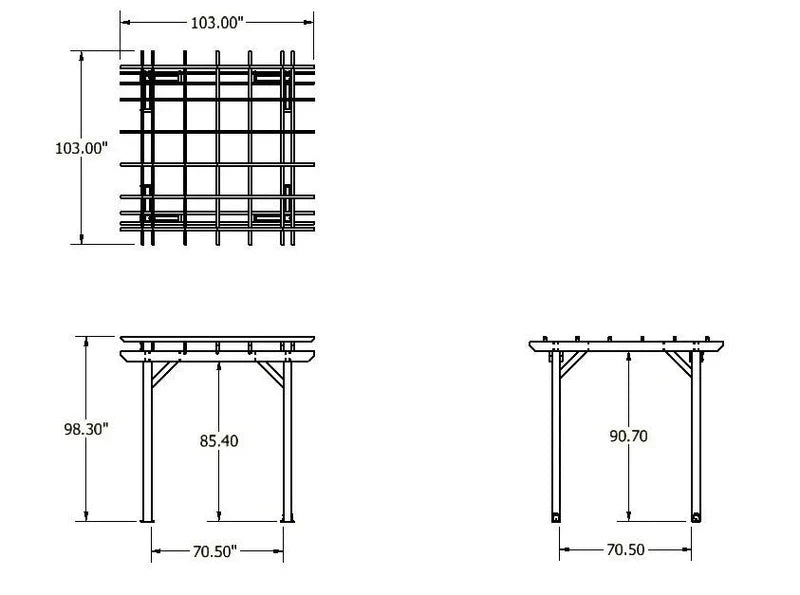 Sequoia Outdoor St. Clair 8x8 Pergola