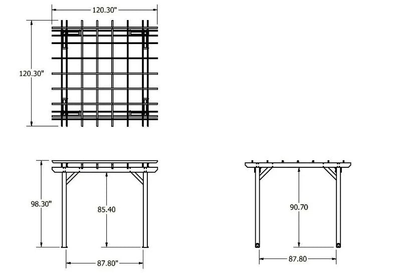 Sequoia Outdoor St. Clair 10x10 Pergola
