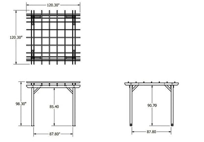 Sequoia Outdoor St. Clair 10x10 Pergola