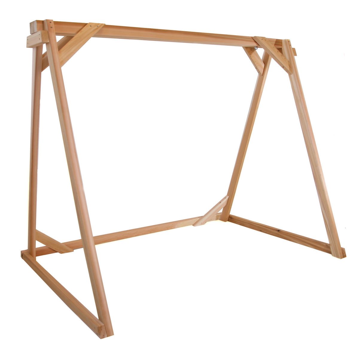 All Things Cedar 7.5-Ft A-Frame Cedar Garden Swing Stand – AF90