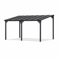 14 Ft. W X 10 Ft. D Aluminum Pergola with Canopy