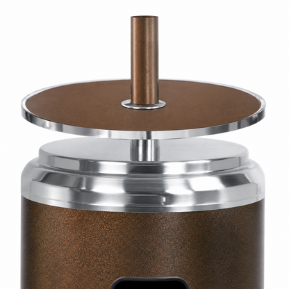 48,000 BTU Stainless Steel/Hammered Bronze Propane Patio Heater