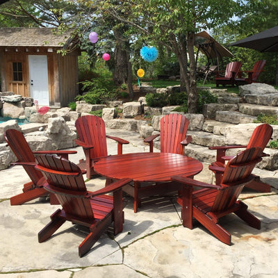 All Things Cedar Wooden Royal Social Set for 6