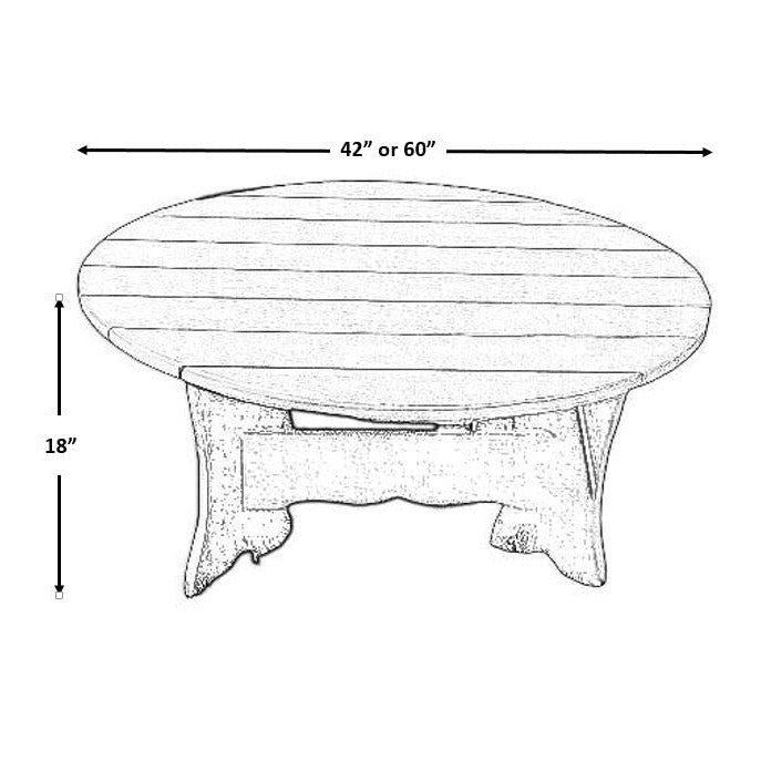 All Things Cedar Summit Round Coffee Table
