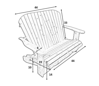 All Things Cedar Grandwood Muskoka Loveseat
