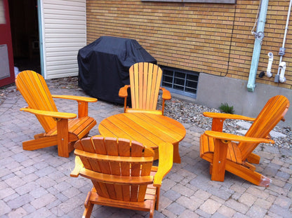 All Things Cedar Wooden Royal Social Set for 4