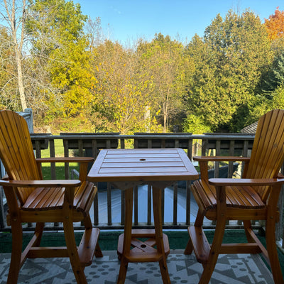 All Things Cedar Woodland Bar Height Bistro Chair