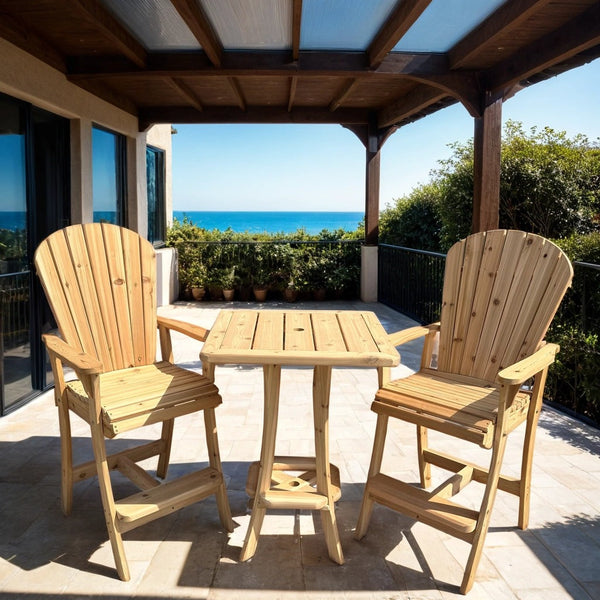 All Things Cedar Woodland Bar Height Bistro Chair