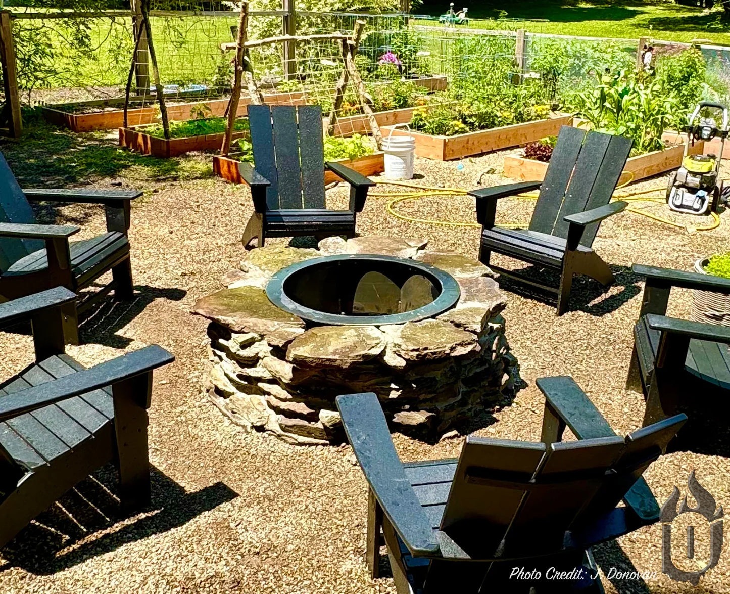 Ohio Flame Heavy Gauge Round Fire Ring / Fire Pit Insert
