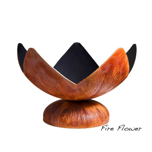 Ohio Flame Fire Flower Artisan Steel Fire Pit