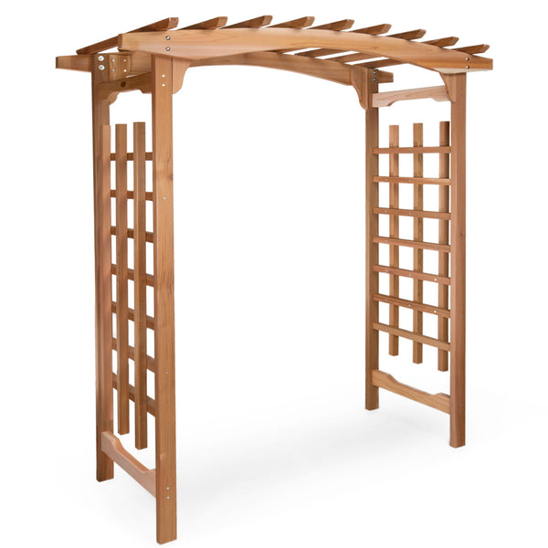 All Things Cedar Pagoda Garden Arbor & Planter Box Set PA96-Set