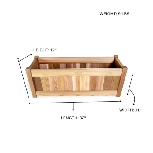 All Things Cedar Cedar Twin Planter Boxes & Trellis Privacy Screen Set PL30-Twin