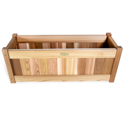 All Things Cedar Planter Box with Trellis Privacy Screen Set PL30-T