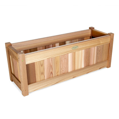 All Things Cedar Planter Box with Trellis Privacy Screen Set PL30-T