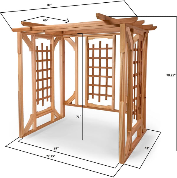 All Things Cedar Cedar Pergola Garden Arbor