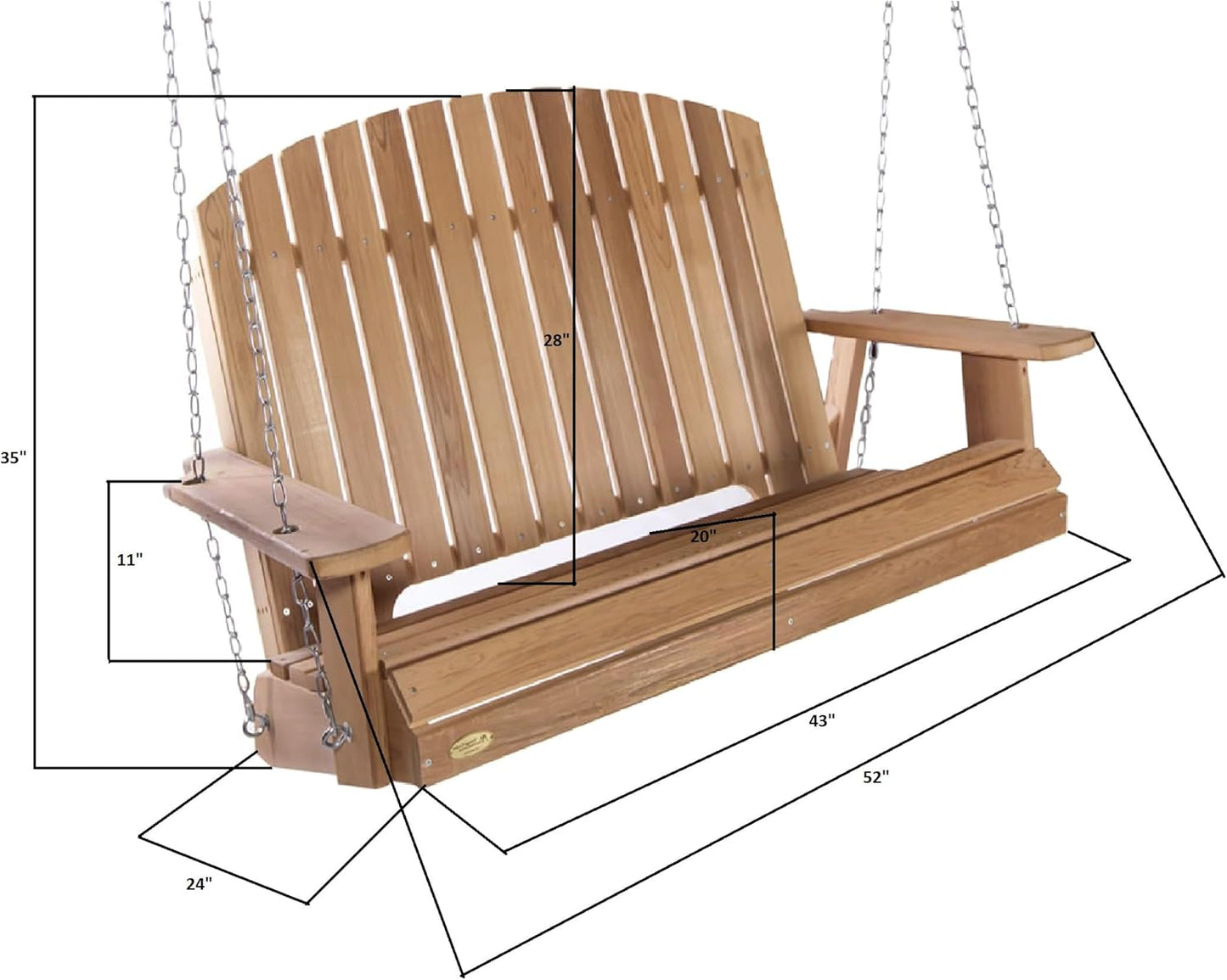 All Things Cedar Cedar Pergola Garden Arbor and Swing Set
