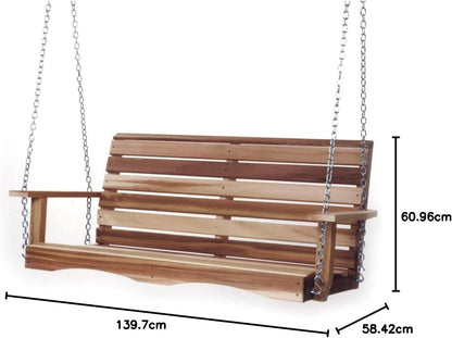 All Things Cedar 6-Ft Cedar Garden A-Frame & Porch Swing Set – AF72-S