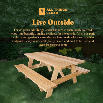 All Things Cedar 6 ft Classic Picnic Table