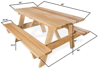 All Things Cedar 6 ft Classic Picnic Table