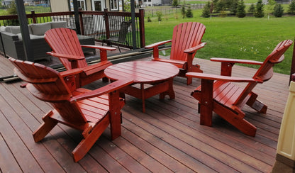 All Things Cedar Wooden Royal Social Set for 4