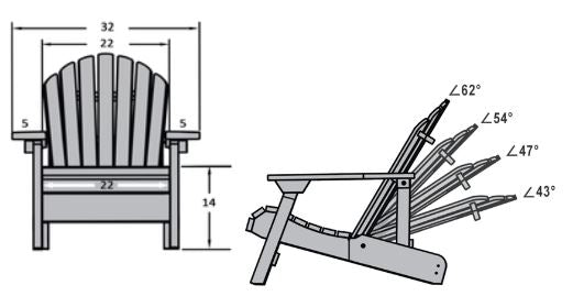 All Things Cedar Reclining Muskoka Chair