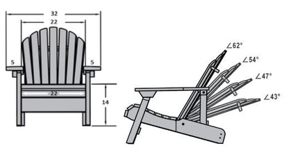 All Things Cedar Reclining Muskoka Chair