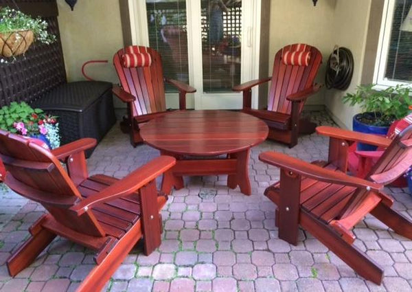 All Things Cedar Wooden Royal Social Set for 4