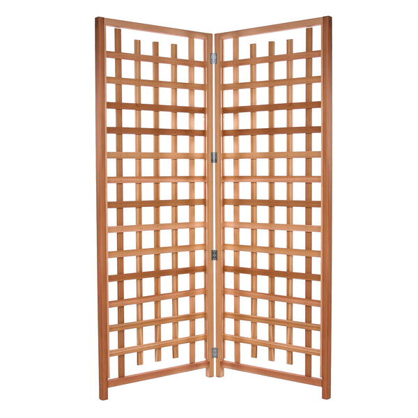 All Things Cedar Cedar Twin Planter Boxes & Trellis Privacy Screen Set PL30-Twin