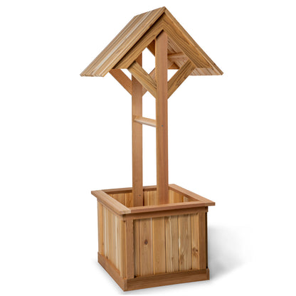 All Things Cedar 5-Ft Wishing Well Cedar Planter Box – WW61