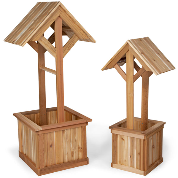 All Things Cedar 5-Ft Wishing Well Cedar Planter Box – WW61
